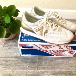 NEW limited edition gold and white New Balance